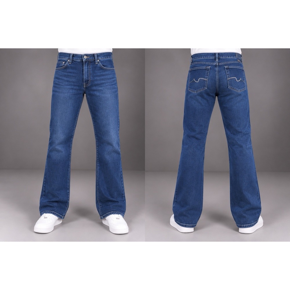 7 for All Mankind jeans womens 31x33 Dark Wash Low Rise Bootcut y2k